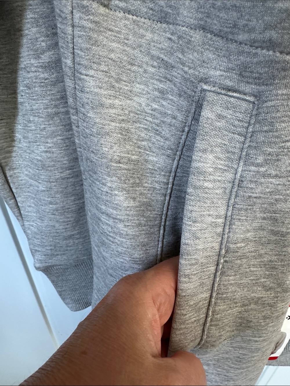 NWT Converse Heather Gray Zip-Up Sweatshirt Jacket Medium - Picture 7 of 7